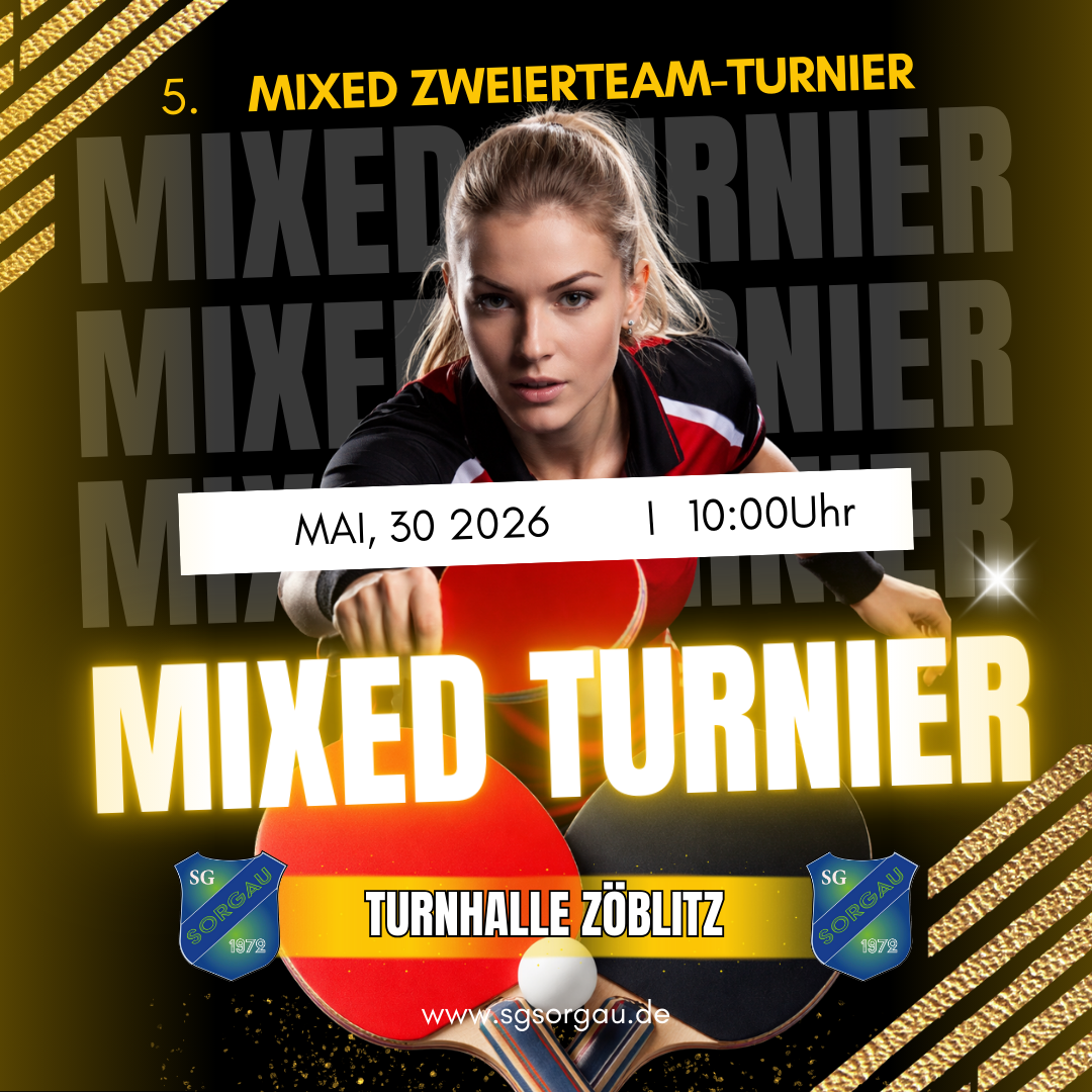 Du betrachtest gerade 5. Zweierteam-Mixed Turnier startet bei der SG!