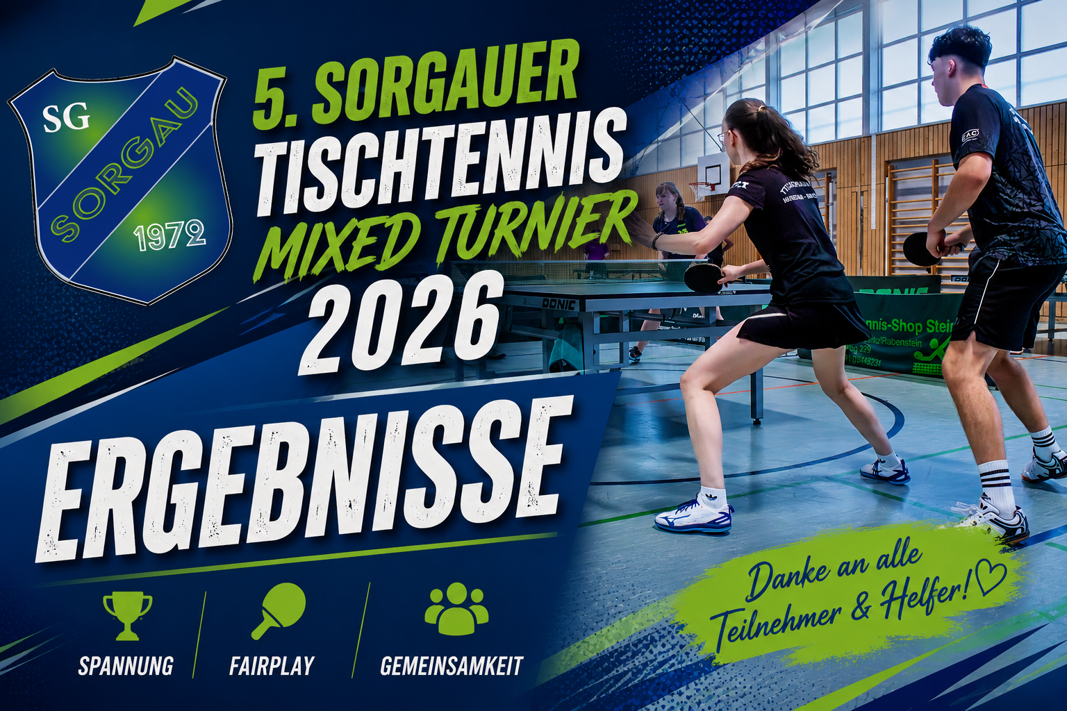 Ergebnisse 2026er Mixed-Zweier-Turnier